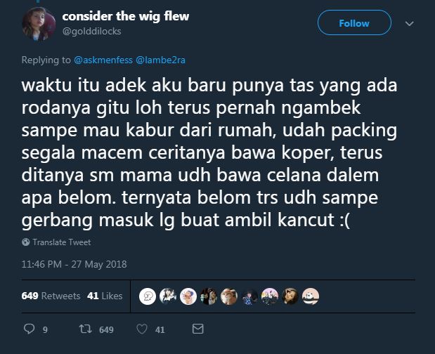 15 Cuitan 'tingkah polos adik' ini bikin kamu ngakak guling-guling