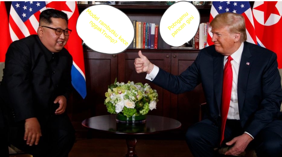 8 Meme 'Trump bertemu Kim Jong Un' ini bikin senyummu makin lebar
