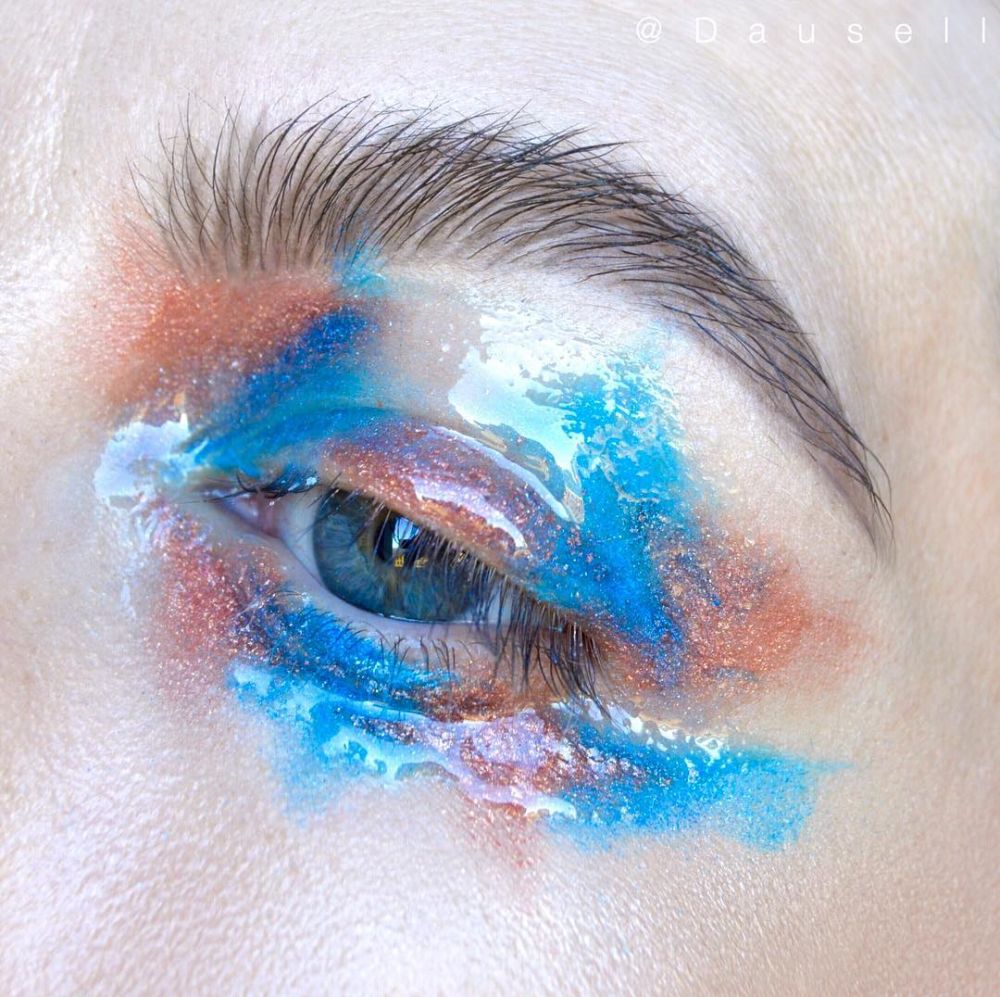 Bikin takjub, 7 pulasan eye makeup ini hasilnya mirip karya seni lukis