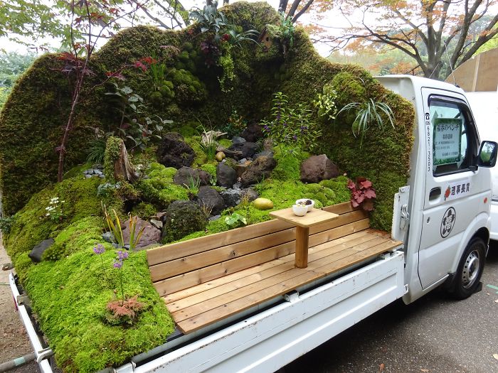 10 Kebun indah di atas mobil pick up, desainnya bakal bikin heran