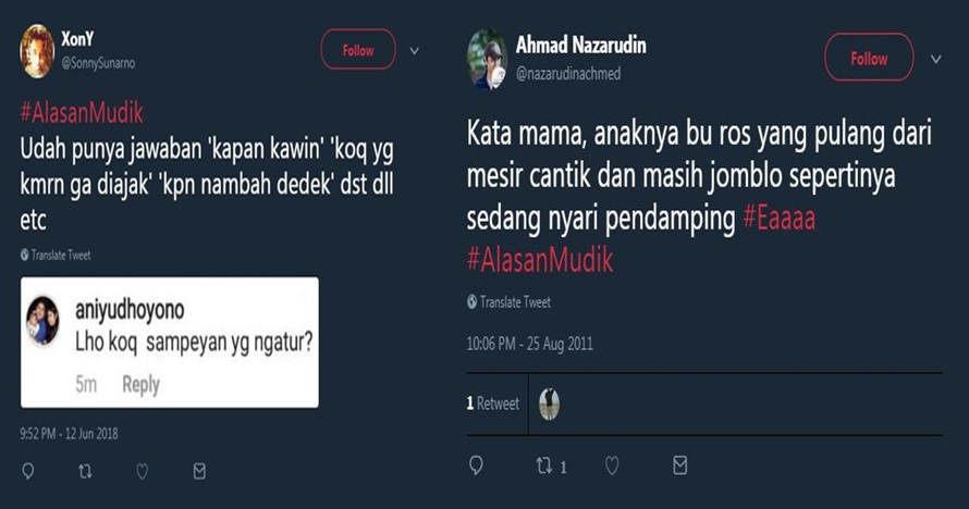 10 Curhat 'alasan mudik' ini bikin senyum sambil garuk-garuk kepala