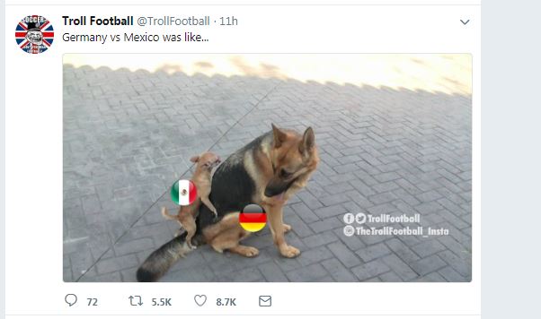 5 Meme kocak dan menohok setelah Jerman dikalahkan Meksiko