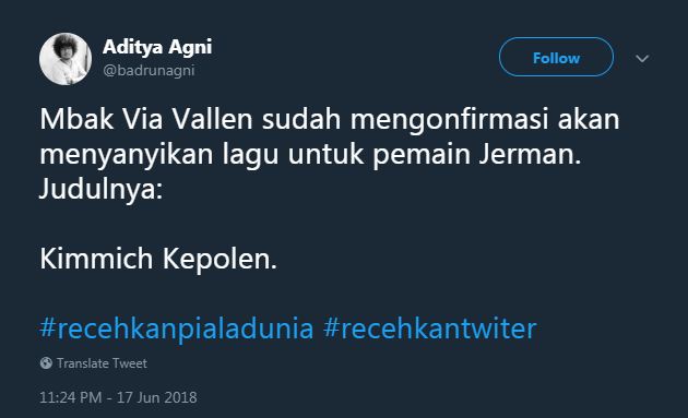 10 Cuitan #recehkanpialadunia ini bikin ngakak sambil selebrasi