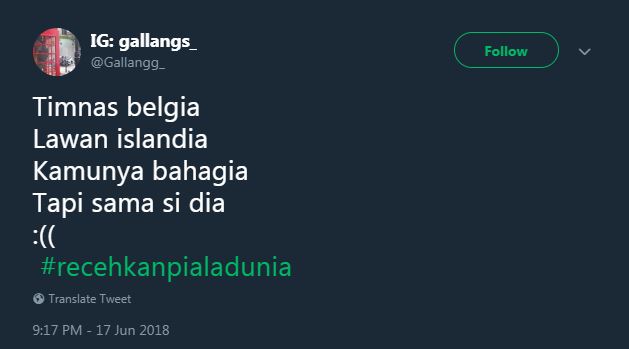 10 Cuitan #recehkanpialadunia ini bikin ngakak sambil selebrasi