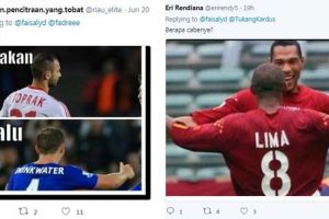Percakapan 'makan ketoprak' pakai nama pesepakbola ini receh abis