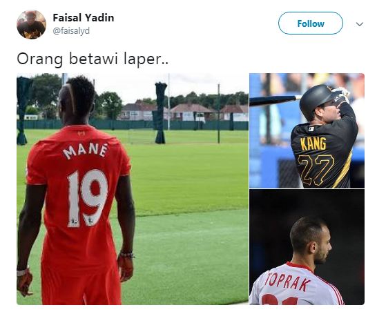 Percakapan 'makan ketoprak' pakai nama pesepakbola ini receh abis