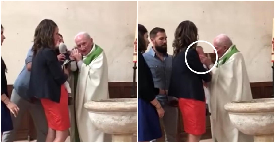 Tampar bayi saat pembaptisan, pastor ini disanksi