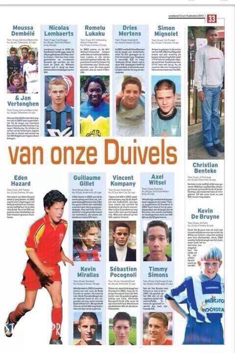 Prediksi koran ini soal pemain muda Belgia 16 tahun lalu, jadi nyata