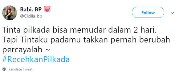 10 Cuitan kalau jomblo ikut Pilkada ini bikin ketawa miris