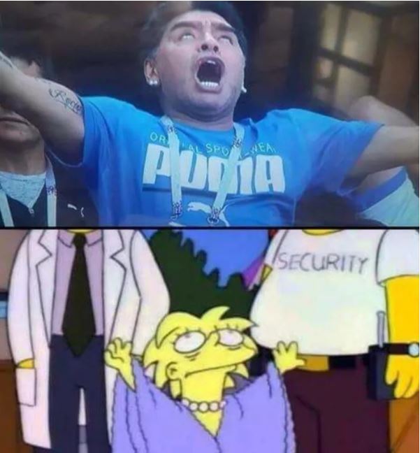 6 Reaksi Maradona saat nonton laga Argentina, heboh dan ekspresif