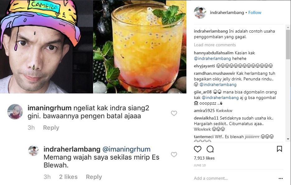 5 Gaya Indra Herlambang tirukan karakter populer ini kocak abis