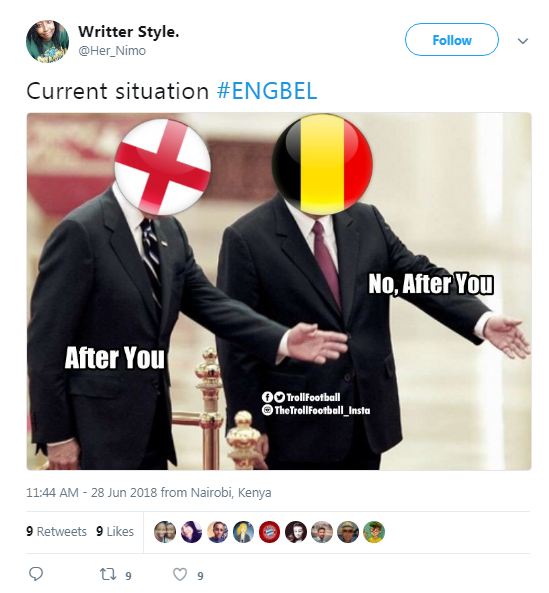 6 Cuitan kocak usai Inggris vs Belgia ini receh tapi ngena banget