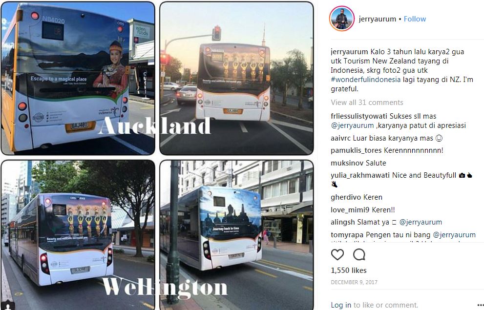 Ini sosok di balik foto-foto bus wisata Wonderful Indonesia di Rusia