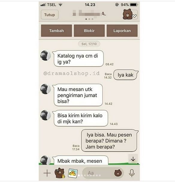 Chat 'modus' pembeli ke penjual online ini endingnya bikin ngakak