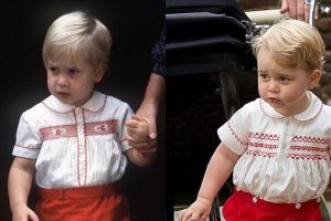 6 Bukti George pakai baju yang sama saat Pangeran William kecil