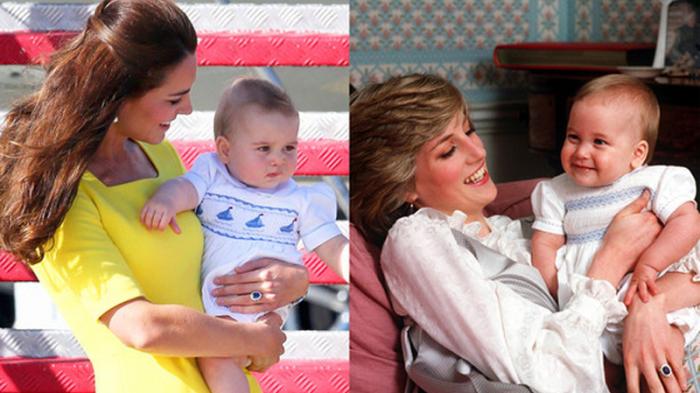 6 Bukti George pakai baju yang sama saat Pangeran William kecil