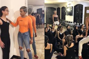 7 Aksi Kimmy Jayanti saat melatih siswa sekolah modelnya, cool abis