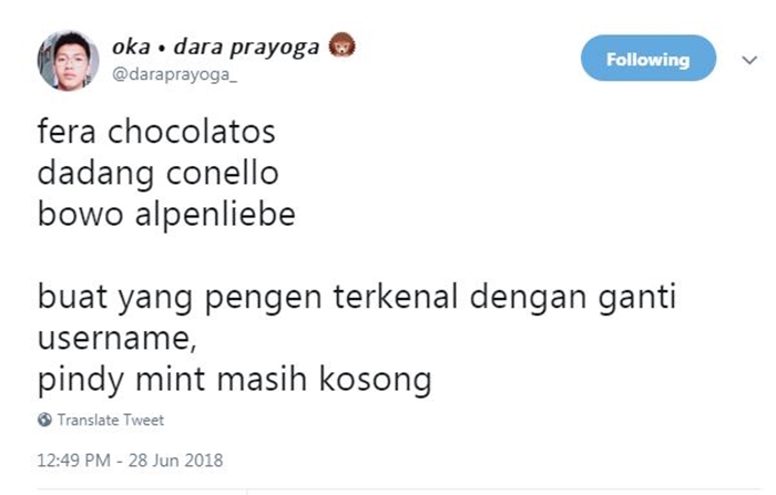 10 Cuitan warga Twitter membahas Bowo Alpenliebe ini bikin cekikikan
