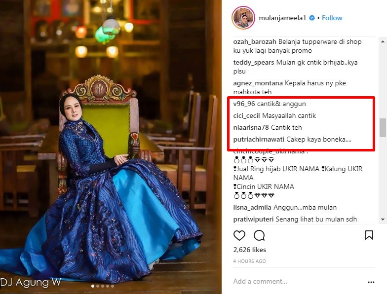 Kenakan gaun kembang, Mulan Jameela dipuji makin cantik bak boneka