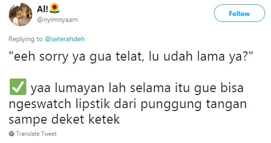 10 Obrolan 'nyindir temen suka telat' ini kocaknya nampol abis