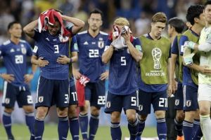 Kamar ganti pemain Jepang usai kalah dari Belgia ini bikin mewek