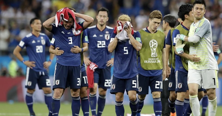Kamar ganti pemain Jepang usai kalah dari Belgia ini bikin mewek