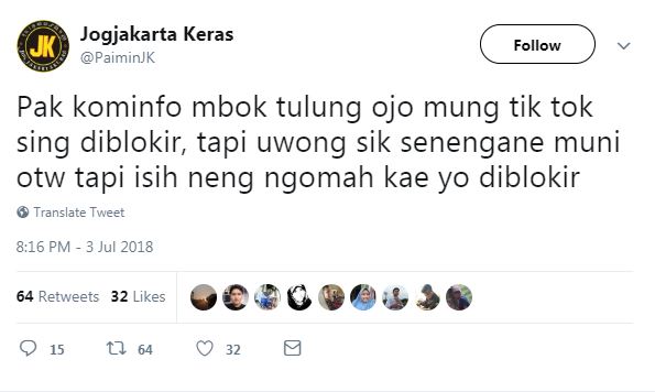 10 Reaksi warganet tanggapi Tik Tok diblokir ini kocaknya bikin baper