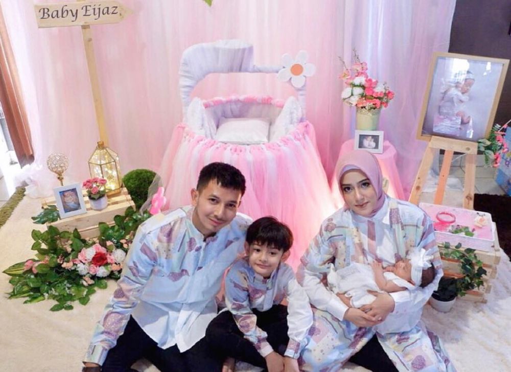 Manis serba pink, ini 8 potret akikah anak kedua Fairuz A Rafiq