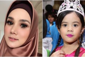 Mulan Jameela ajarkan Safeea pakai hijab, penampilannya bikin salut