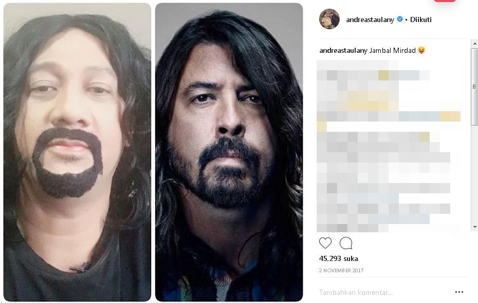 7 Postingan kocak Andre Taulany mirip BTS hingga F4 ini bikin kesel