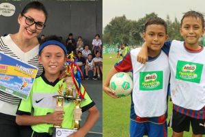 8 Aksi lincah Lio dan Diego, anak Darius-Donna yang tekuni sepak bola