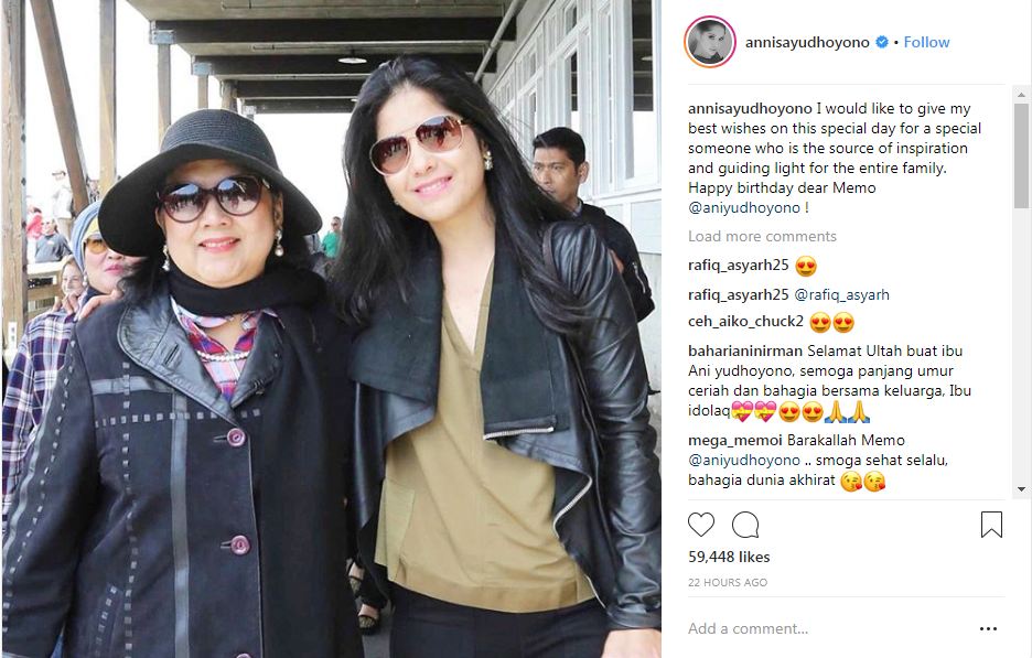 Ani Yudhoyono ulang tahun, cara 2 menantunya beri ucapan ini berbeda