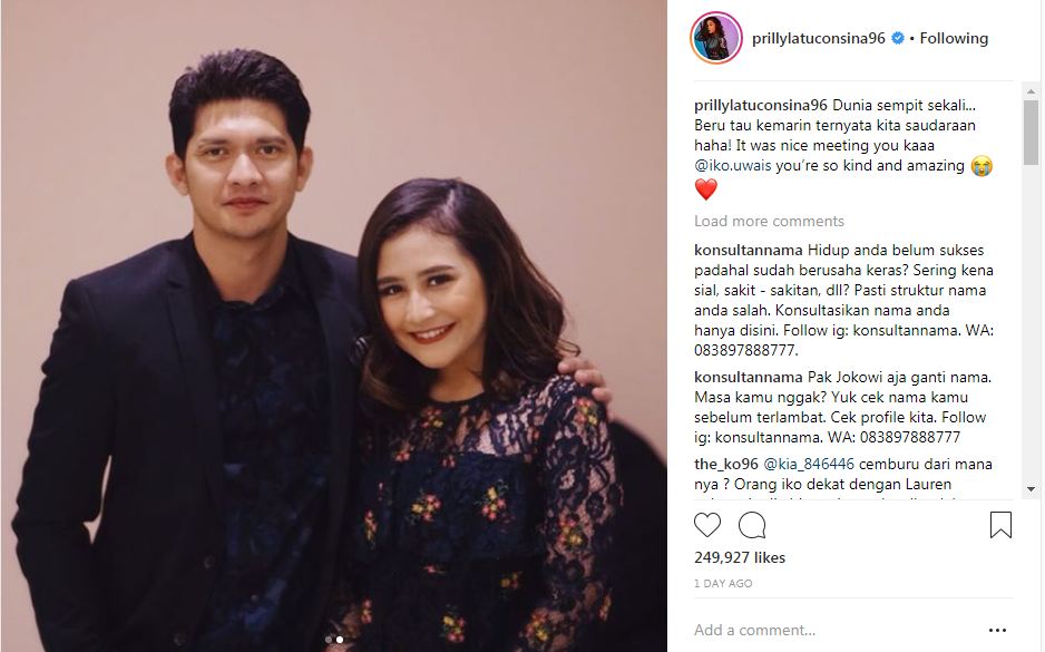 Tak disangka, Prilly Latuconsina ternyata saudara dari aktor laga ini