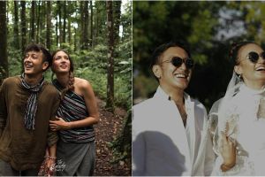 Momen hangat 8 seleb hadiri pernikahan Nadine dan Dimas Anggara
