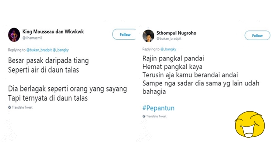 10 Pepatah berujung pantun ini kocaknya bikin baper gimana gitu