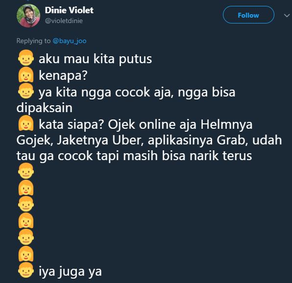 10 Obrolan 'aku mau kita putus' ini alasannya justru bikin ngakak