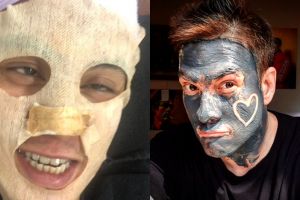 Nggak cuma cewek, 7 seleb pria ini tak sungkan pamer saat maskeran