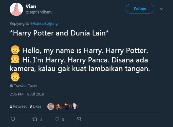 9 Cuitan lucu 'Harry Potter' ini recehnya nggak ketulungan