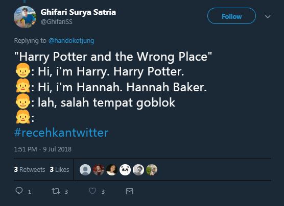 9 Cuitan lucu 'Harry Potter' ini recehnya nggak ketulungan