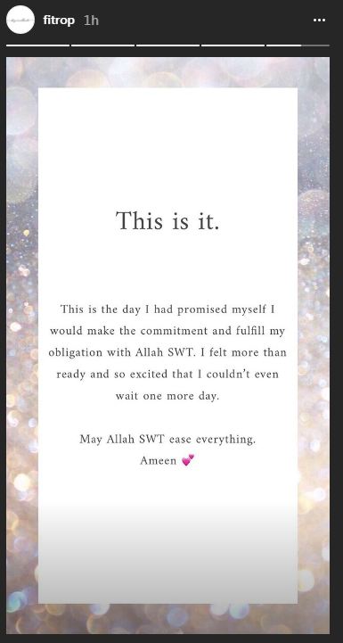 Pamer lagi berhijab saat kerja, Fitri Tropica isyaratkan berhijrah?