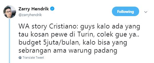 10 Chat imajinasi Ronaldo bersama para pemain bintang ini kocak pol