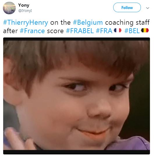 10 Meme perasaan Thierry Henry lihat Belgia kalah, kocaknya nampol