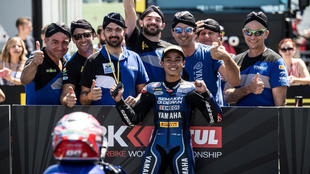 Galang Hendra juara di Brno, ini sepak terjang kerennya di balap dunia