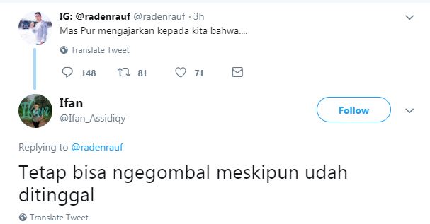 10 Cuitan hal yang bisa dipetik dari kisah Mas Pur, sedih gimana gitu