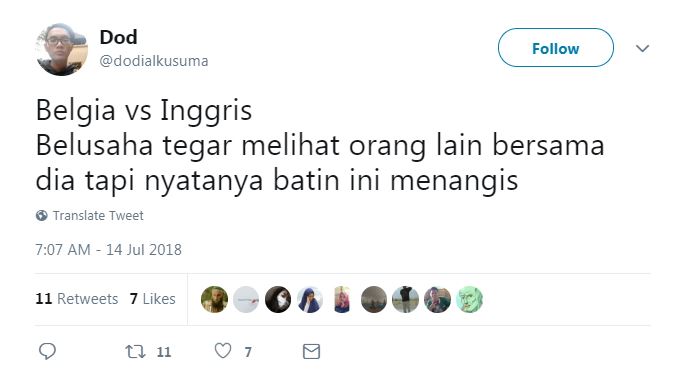 10 Cuitan 'sisa-sisa Belgia vs Inggris' ini bikin hati teriris