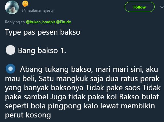 10 Tipe 'orang pesan bakso' ini konyolnya bikin geregetan sendiri