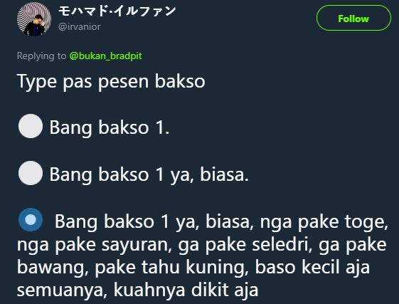 10 Tipe 'orang pesan bakso' ini konyolnya bikin geregetan sendiri