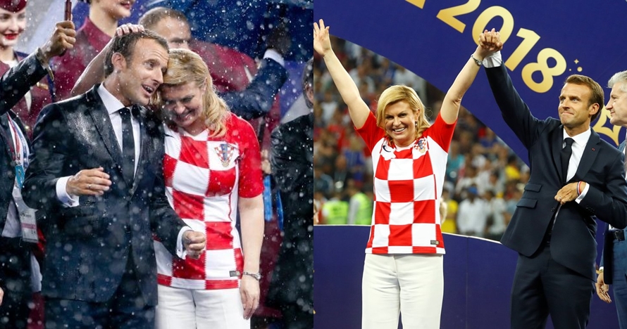 10 Momen akrab Presiden Prancis & Presiden Kroasia ini curi perhatian