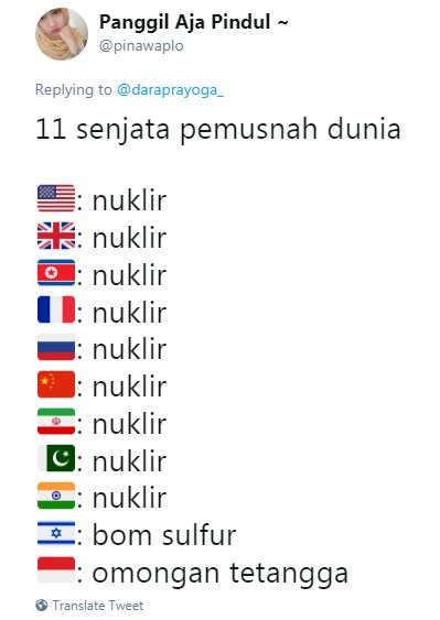 10 Cuitan seputar senjata mematikan ini kocaknya bikin merinding