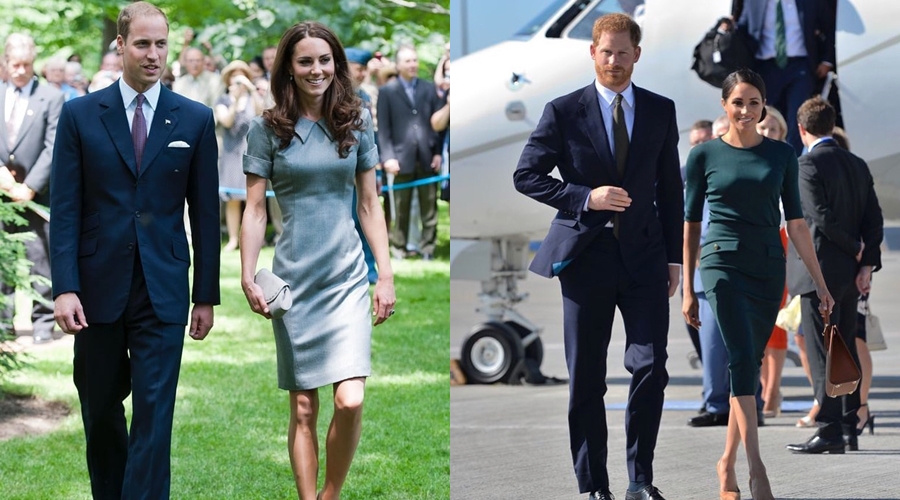 Jadi pusat sorotan, ini 11 beda gaya mesra William-Kate & Harry-Meghan